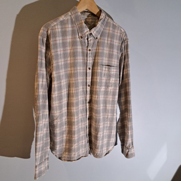 J. Crew Brushed Twill Slim Untucked men's XL long sleeve button down plaid shirt - Picture 1 of 15
